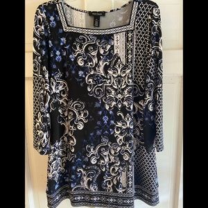 White House Black Market square-neck top XL